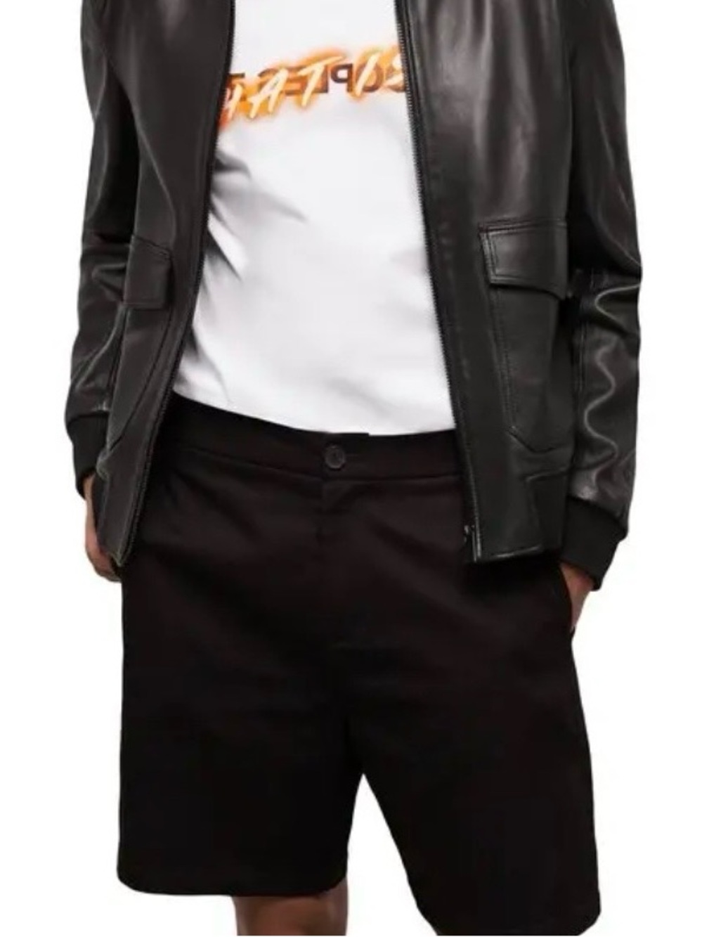 THE KOOPLES Memphis Cotton Loose Fit Shorts